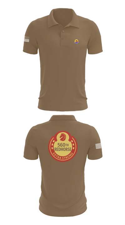 560th Redhorse Unit 43549441 Short Sleeve Performance Polo - 7