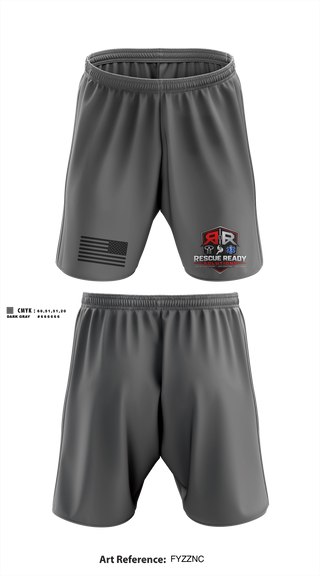 Athletic Shorts With Pockets, Rescue Ready Solutions, , Teamtime, Team time, sublimation, custom sports apparel, team uniforms, spirit wear, spiritwear, sports uniforms, custom shirts, team store, custom team store, fundraiser sports, apparel fundraiser