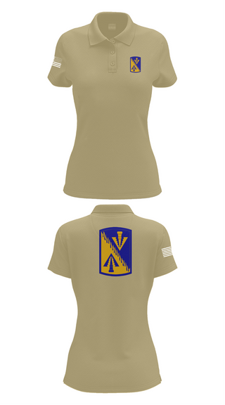 Womens Short Sleeve Performance Polo, 128th Aviation Brigade, Army, Teamtime, Team time, sublimation, custom sports apparel, team uniforms, spirit wear, spiritwear, sports uniforms, custom shirts, team store, custom team store, fundraiser sports, apparel fundraiser