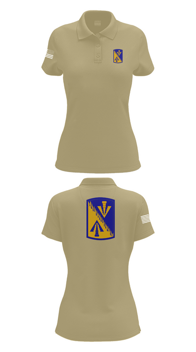 128th Aviation Brigade 66683018 Women's Short Sleeve Performance Polo  - 95