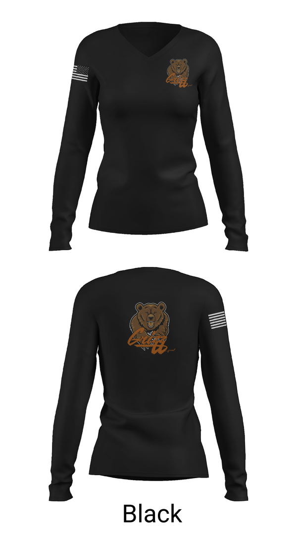Womens Long Sleeve Vneck Shirt, C.co Maintenance, , Teamtime, Team time, sublimation, custom sports apparel, team uniforms, spirit wear, spiritwear, sports uniforms, custom shirts, team store, custom team store, fundraiser sports, apparel fundraiser