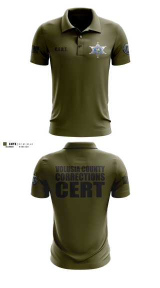 Short Sleeve Performance Polo, Volusia County CERT, Police, Teamtime, Team time, sublimation, custom sports apparel, team uniforms, spirit wear, spiritwear, sports uniforms, custom shirts, team store, custom team store, fundraiser sports, apparel fundraiser