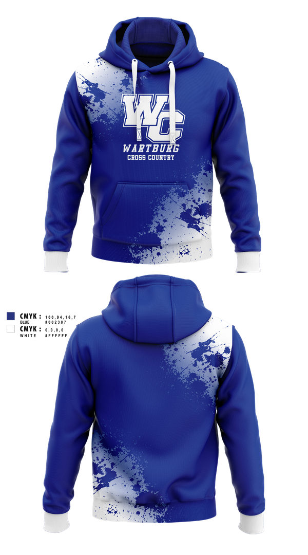 Hoodie, Wartburg Cross Country, Cross Country, Teamtime, Team time, sublimation, custom sports apparel, team uniforms, spirit wear, spiritwear, sports uniforms, custom shirts, team store, custom team store, fundraiser sports, apparel fundraiser