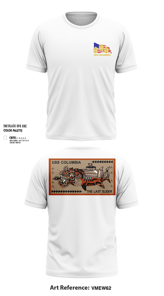 Short Sleeve Performance Shirt, USS Columbia, , Teamtime, Team time, sublimation, custom sports apparel, team uniforms, spirit wear, spiritwear, sports uniforms, custom shirts, team store, custom team store, fundraiser sports, apparel fundraiser