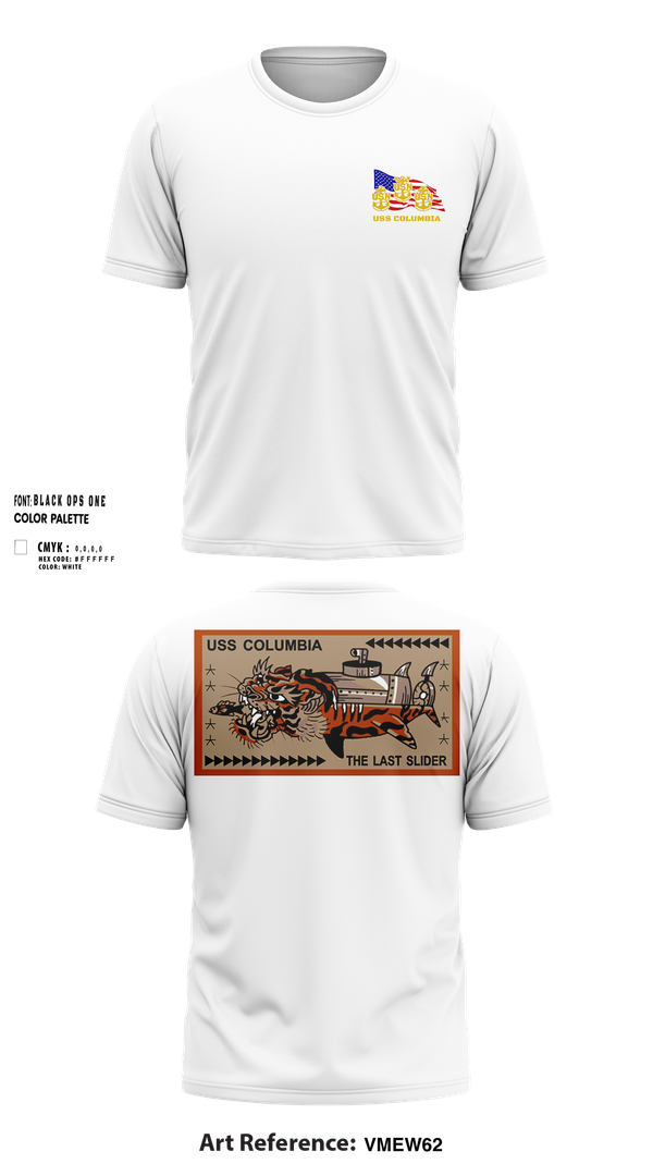 Short Sleeve Performance Shirt, USS Columbia, , Teamtime, Team time, sublimation, custom sports apparel, team uniforms, spirit wear, spiritwear, sports uniforms, custom shirts, team store, custom team store, fundraiser sports, apparel fundraiser