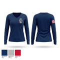 Division of Capitol Police Women's Long Sleeve V-neck Shirt - 1
