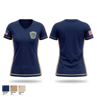 Womens Short Sleeve Vneck Shirt, Traffic Unit, Police, Teamtime, Team time, sublimation, custom sports apparel, team uniforms, spirit wear, spiritwear, sports uniforms, custom shirts, team store, custom team store, fundraiser sports, apparel fundraiser