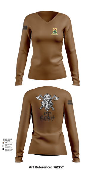 Womens Long Sleeve Vneck Shirt, 3/278 ACR, , Teamtime, Team time, sublimation, custom sports apparel, team uniforms, spirit wear, spiritwear, sports uniforms, custom shirts, team store, custom team store, fundraiser sports, apparel fundraiser