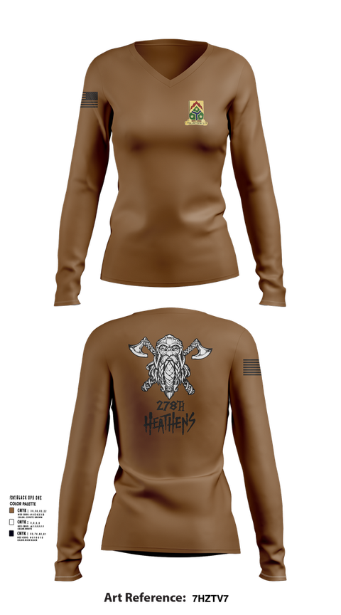 Womens Long Sleeve Vneck Shirt, 3/278 ACR, , Teamtime, Team time, sublimation, custom sports apparel, team uniforms, spirit wear, spiritwear, sports uniforms, custom shirts, team store, custom team store, fundraiser sports, apparel fundraiser
