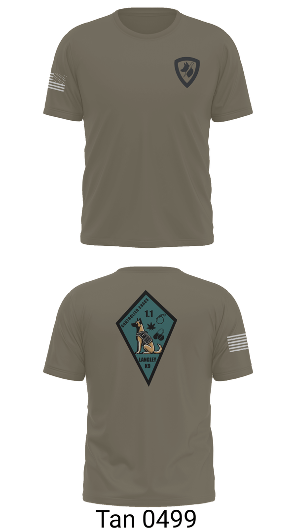 Short Sleeve Performance Shirt, 633 SFS K9, Air Force, Teamtime, Team time, sublimation, custom sports apparel, team uniforms, spirit wear, spiritwear, sports uniforms, custom shirts, team store, custom team store, fundraiser sports, apparel fundraiser