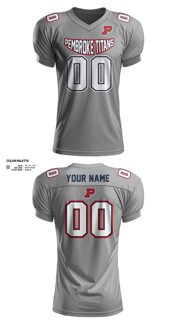 Football Jersey, Pembroke Titans Football And Cheer, , Teamtime, Team time, sublimation, custom sports apparel, team uniforms, spirit wear, spiritwear, sports uniforms, custom shirts, team store, custom team store, fundraiser sports, apparel fundraiser