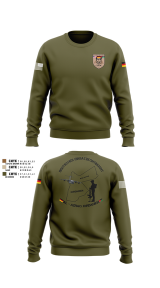 Crew Neck Sweatshirt, DEU EinsKtgt CD/CBI, , Teamtime, Team time, sublimation, custom sports apparel, team uniforms, spirit wear, spiritwear, sports uniforms, custom shirts, team store, custom team store, fundraiser sports, apparel fundraiser