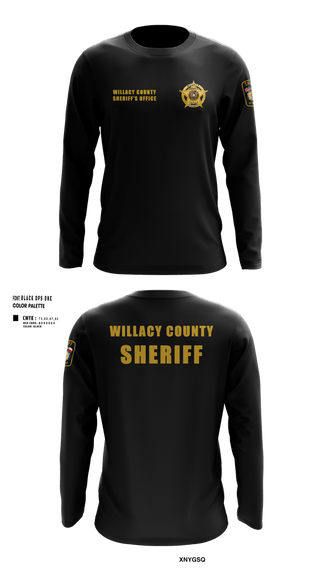 Long Sleeve Performance Shirt, Willacy County Sheriff's Office, Police, Teamtime, Team time, sublimation, custom sports apparel, team uniforms, spirit wear, spiritwear, sports uniforms, custom shirts, team store, custom team store, fundraiser sports, apparel fundraiser