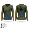 Veteran Fight Sports Women's Long Sleeve V-neck Shirt - 1