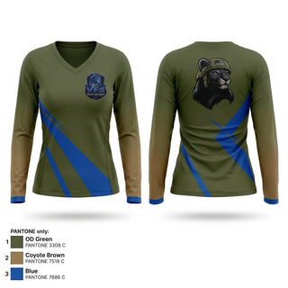 Womens Long Sleeve Vneck Shirt, Veteran Fight Sports, , Teamtime, Team time, sublimation, custom sports apparel, team uniforms, spirit wear, spiritwear, sports uniforms, custom shirts, team store, custom team store, fundraiser sports, apparel fundraiser