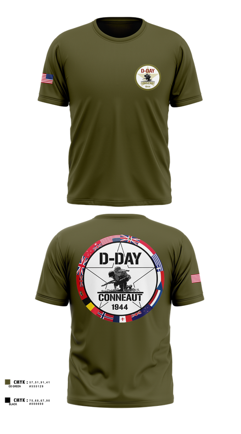 Old School Cotton Feel Shirt, D-Day Ohio, Inc, , Teamtime, Team time, sublimation, custom sports apparel, team uniforms, spirit wear, spiritwear, sports uniforms, custom shirts, team store, custom team store, fundraiser sports, apparel fundraiser