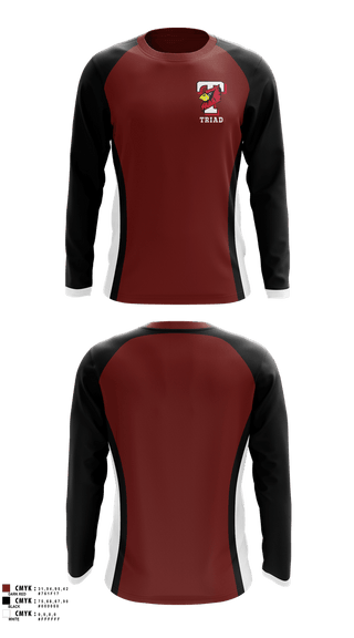 Long Sleeve Performance Shirt, Triad, , Teamtime, Team time, sublimation, custom sports apparel, team uniforms, spirit wear, spiritwear, sports uniforms, custom shirts, team store, custom team store, fundraiser sports, apparel fundraiser