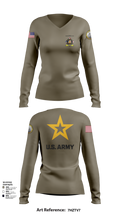 University of Toledo Army Marksmanship Unit 95742667 Women's Long Sleeve V-neck Shirt - 101