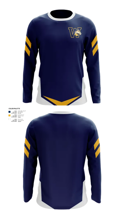 Walnut High School Tennis 76336689 Long Sleeve Performance Shirt 21