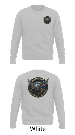Crew Neck Sweatshirt, Kenova Police Department, Police, Teamtime, Team time, sublimation, custom sports apparel, team uniforms, spirit wear, spiritwear, sports uniforms, custom shirts, team store, custom team store, fundraiser sports, apparel fundraiser