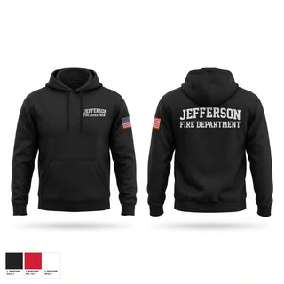 Hoodie, Jefferson Fire Department, Fire Department, Teamtime, Team time, sublimation, custom sports apparel, team uniforms, spirit wear, spiritwear, sports uniforms, custom shirts, team store, custom team store, fundraiser sports, apparel fundraiser