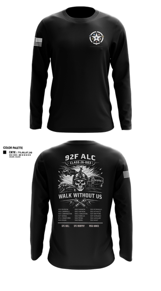 Long Sleeve Performance Shirt, 92F ALC 26-003, Army, Teamtime, Team time, sublimation, custom sports apparel, team uniforms, spirit wear, spiritwear, sports uniforms, custom shirts, team store, custom team store, fundraiser sports, apparel fundraiser