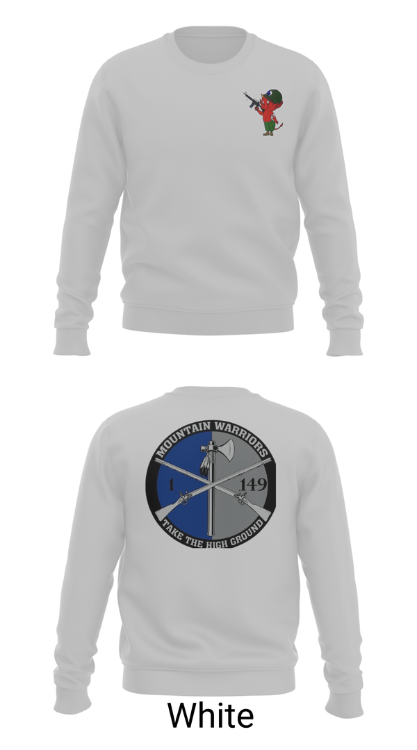 Crew Neck Sweatshirt, 1-149th HHC Medic section, Army, Teamtime, Team time, sublimation, custom sports apparel, team uniforms, spirit wear, spiritwear, sports uniforms, custom shirts, team store, custom team store, fundraiser sports, apparel fundraiser