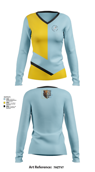 Womens Long Sleeve Vneck Shirt, Beddingfield High School Music, Spirit Store, Teamtime, Team time, sublimation, custom sports apparel, team uniforms, spirit wear, spiritwear, sports uniforms, custom shirts, team store, custom team store, fundraiser sports, apparel fundraiser
