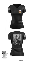 7455th MORU 95873552 Women's Short Sleeve V-neck Shirt - 102