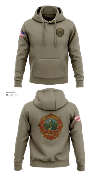 Hoodie, Simmonsville VFD, , Teamtime, Team time, sublimation, custom sports apparel, team uniforms, spirit wear, spiritwear, sports uniforms, custom shirts, team store, custom team store, fundraiser sports, apparel fundraiser