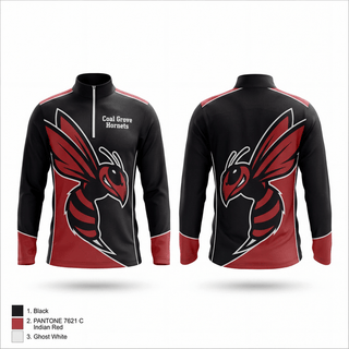 Quarter Zip Jacket, Coal Grove Hornets, , Teamtime, Team time, sublimation, custom sports apparel, team uniforms, spirit wear, spiritwear, sports uniforms, custom shirts, team store, custom team store, fundraiser sports, apparel fundraiser