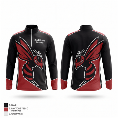 Coal Grove Hornets 24385942 Quarter Zip Jacket - 1