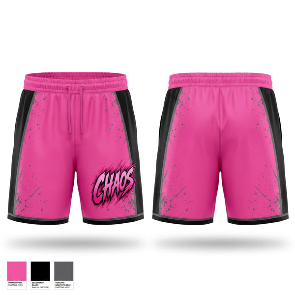 Athletic Shorts With Pockets, Chaos, Softball, Teamtime, Team time, sublimation, custom sports apparel, team uniforms, spirit wear, spiritwear, sports uniforms, custom shirts, team store, custom team store, fundraiser sports, apparel fundraiser