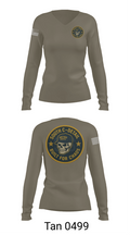 South C Detail 31033185 Women's Long Sleeve V-neck Shirt - 73