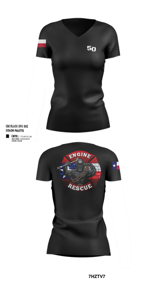 Womens Short Sleeve Vneck Shirt, Goon 50, Fire Department, Teamtime, Team time, sublimation, custom sports apparel, team uniforms, spirit wear, spiritwear, sports uniforms, custom shirts, team store, custom team store, fundraiser sports, apparel fundraiser
