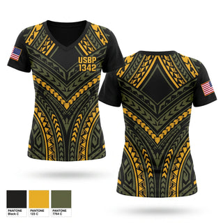 Womens Short Sleeve Vneck Shirt, USBP 1342, Police, Teamtime, Team time, sublimation, custom sports apparel, team uniforms, spirit wear, spiritwear, sports uniforms, custom shirts, team store, custom team store, fundraiser sports, apparel fundraiser