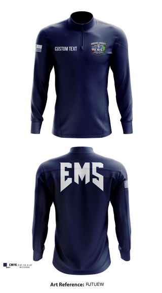 Quarter Zip Jacket, Greene County EMS, EMS/EMT, Teamtime, Team time, sublimation, custom sports apparel, team uniforms, spirit wear, spiritwear, sports uniforms, custom shirts, team store, custom team store, fundraiser sports, apparel fundraiser