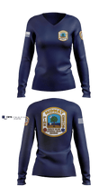 Midway Fire Rescue 74225164 Women's Long Sleeve V-neck Shirt - 1