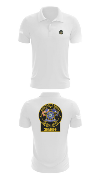 Short Sleeve Performance Polo, Chesterfield County Sheriff’s Office, Police, Teamtime, Team time, sublimation, custom sports apparel, team uniforms, spirit wear, spiritwear, sports uniforms, custom shirts, team store, custom team store, fundraiser sports, apparel fundraiser