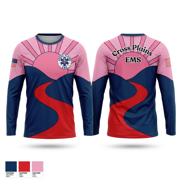 Long Sleeve Performance Shirt, Cross Plains Area EMS, EMS/EMT, Teamtime, Team time, sublimation, custom sports apparel, team uniforms, spirit wear, spiritwear, sports uniforms, custom shirts, team store, custom team store, fundraiser sports, apparel fundraiser