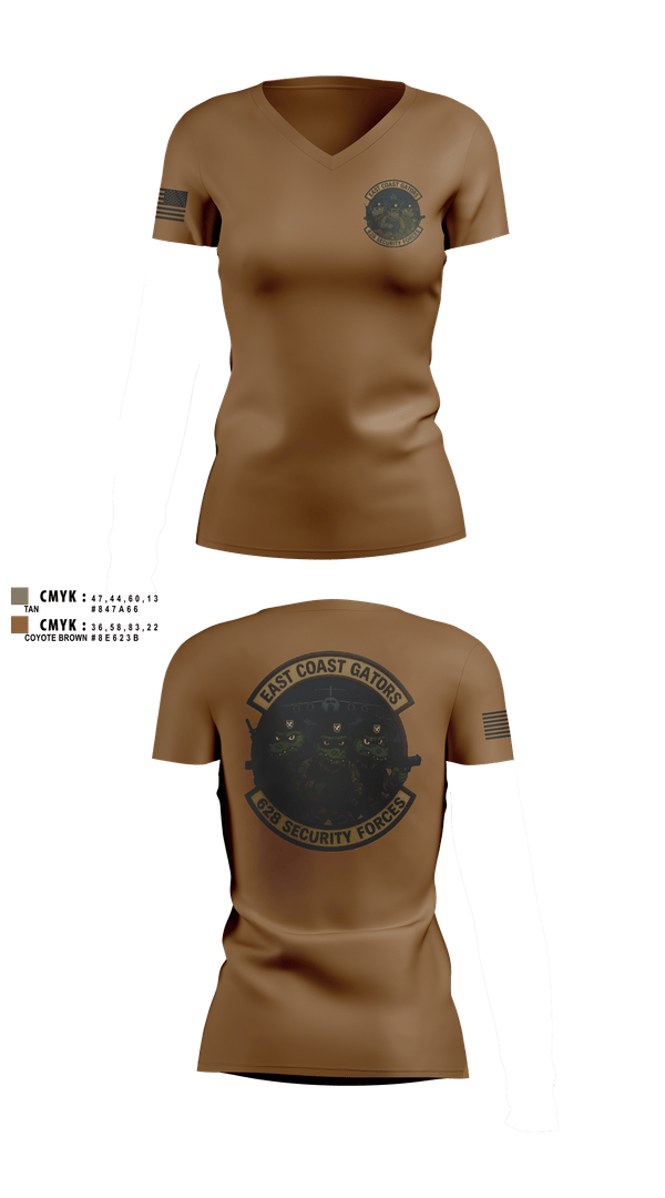 Womens Short Sleeve Vneck Shirt, 628 Security Forces, Air Force, Teamtime, Team time, sublimation, custom sports apparel, team uniforms, spirit wear, spiritwear, sports uniforms, custom shirts, team store, custom team store, fundraiser sports, apparel fundraiser