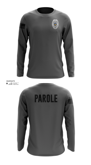 Long Sleeve Performance Shirt, Adult Parole Authority, Police, Teamtime, Team time, sublimation, custom sports apparel, team uniforms, spirit wear, spiritwear, sports uniforms, custom shirts, team store, custom team store, fundraiser sports, apparel fundraiser