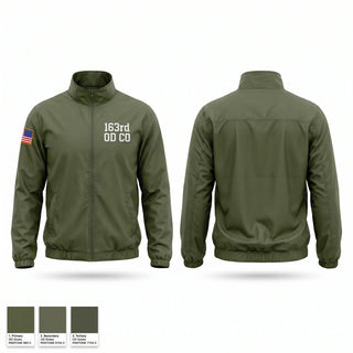 Windbreaker, 163rd OD. CO., Army, Teamtime, Team time, sublimation, custom sports apparel, team uniforms, spirit wear, spiritwear, sports uniforms, custom shirts, team store, custom team store, fundraiser sports, apparel fundraiser
