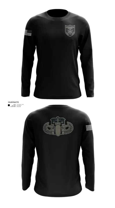 Long Sleeve Performance Shirt, Kanawha Sheriff Bomb Squad, Police, Teamtime, Team time, sublimation, custom sports apparel, team uniforms, spirit wear, spiritwear, sports uniforms, custom shirts, team store, custom team store, fundraiser sports, apparel fundraiser