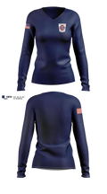 Dillon County Emergency Services Women's Long Sleeve V-neck Shirt - 11