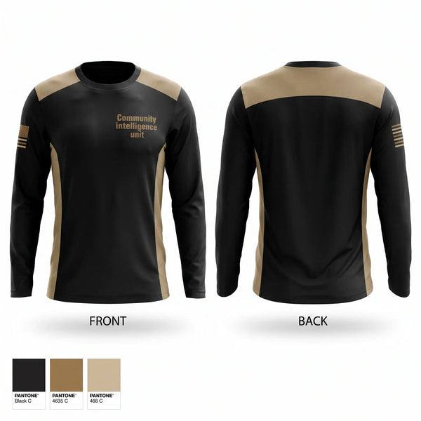 Long Sleeve Performance Shirt, Community intelligence unit, , Teamtime, Team time, sublimation, custom sports apparel, team uniforms, spirit wear, spiritwear, sports uniforms, custom shirts, team store, custom team store, fundraiser sports, apparel fundraiser
