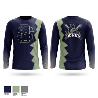Long Sleeve Performance Shirt, Swamp Donks, Baseball, Teamtime, Team time, sublimation, custom sports apparel, team uniforms, spirit wear, spiritwear, sports uniforms, custom shirts, team store, custom team store, fundraiser sports, apparel fundraiser