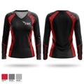 Racine Area Running Club Women's Long Sleeve V-neck Shirt - 1