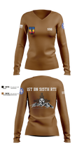 1st BN 515th RTI 17257625 Women's Long Sleeve V-neck Shirt - 4