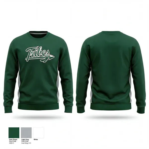 Crew Neck Sweatshirt, Tribes, Softball, Teamtime, Team time, sublimation, custom sports apparel, team uniforms, spirit wear, spiritwear, sports uniforms, custom shirts, team store, custom team store, fundraiser sports, apparel fundraiser